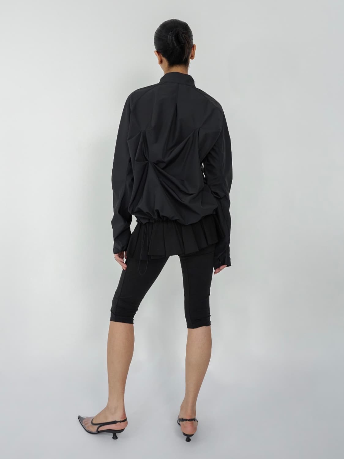 Nache Pintuck wind breaker UNISEX BK 상품이미지2