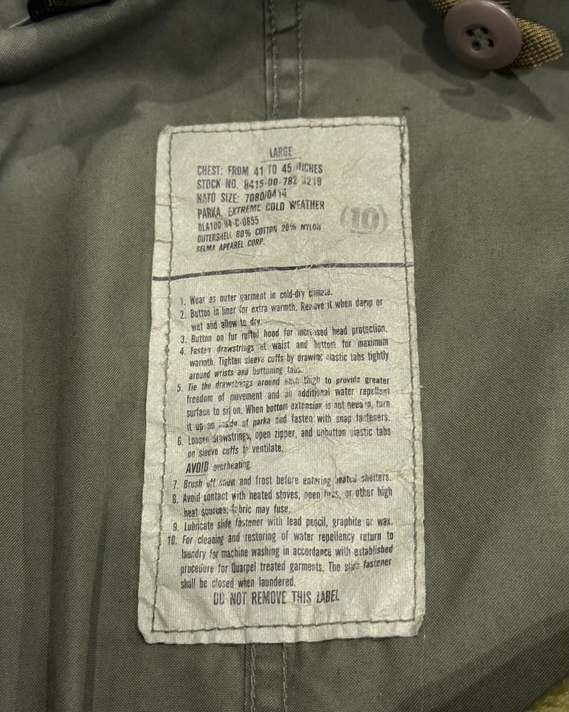 오리지널 M65 피쉬테일 파카 개파카 상품이미지6