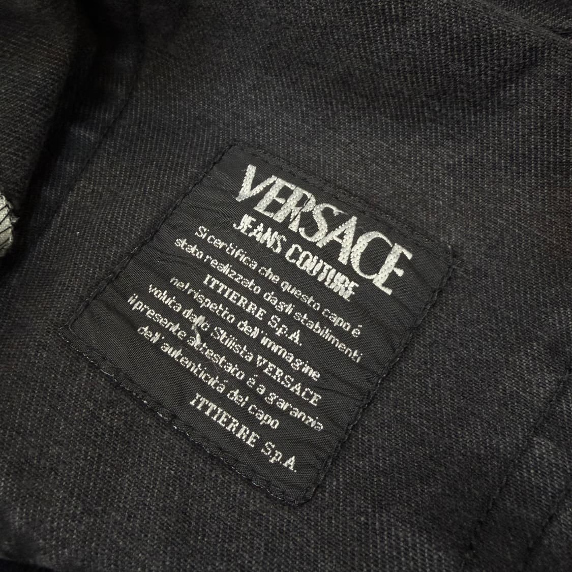 90’s VERSACE 베르사체 진스 꾸뛰르 블랙 흑청 데님  상품이미지7
