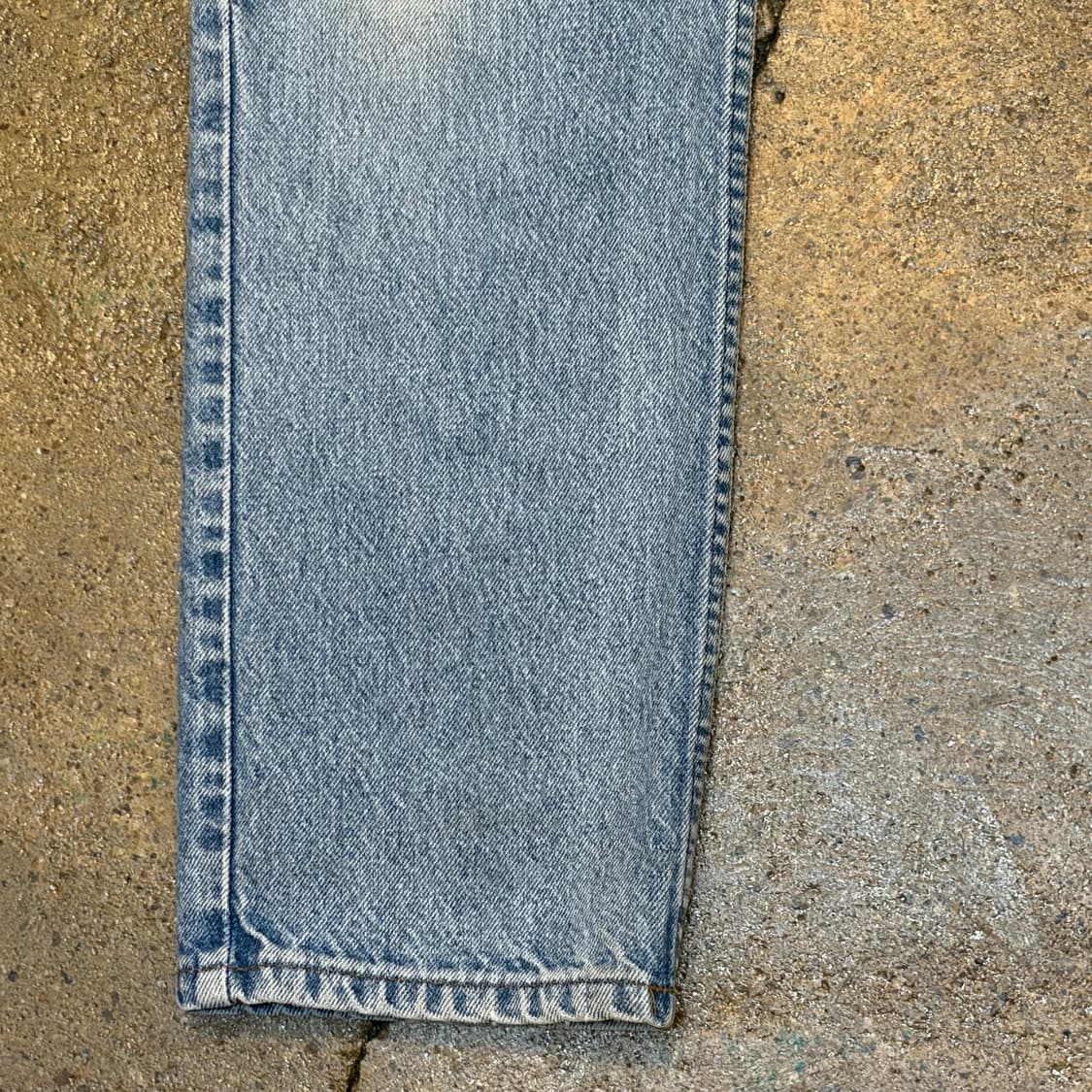 90s Made in USA 빈티지 리바이스 오렌지탭 550 연청 청바지 상품이미지3