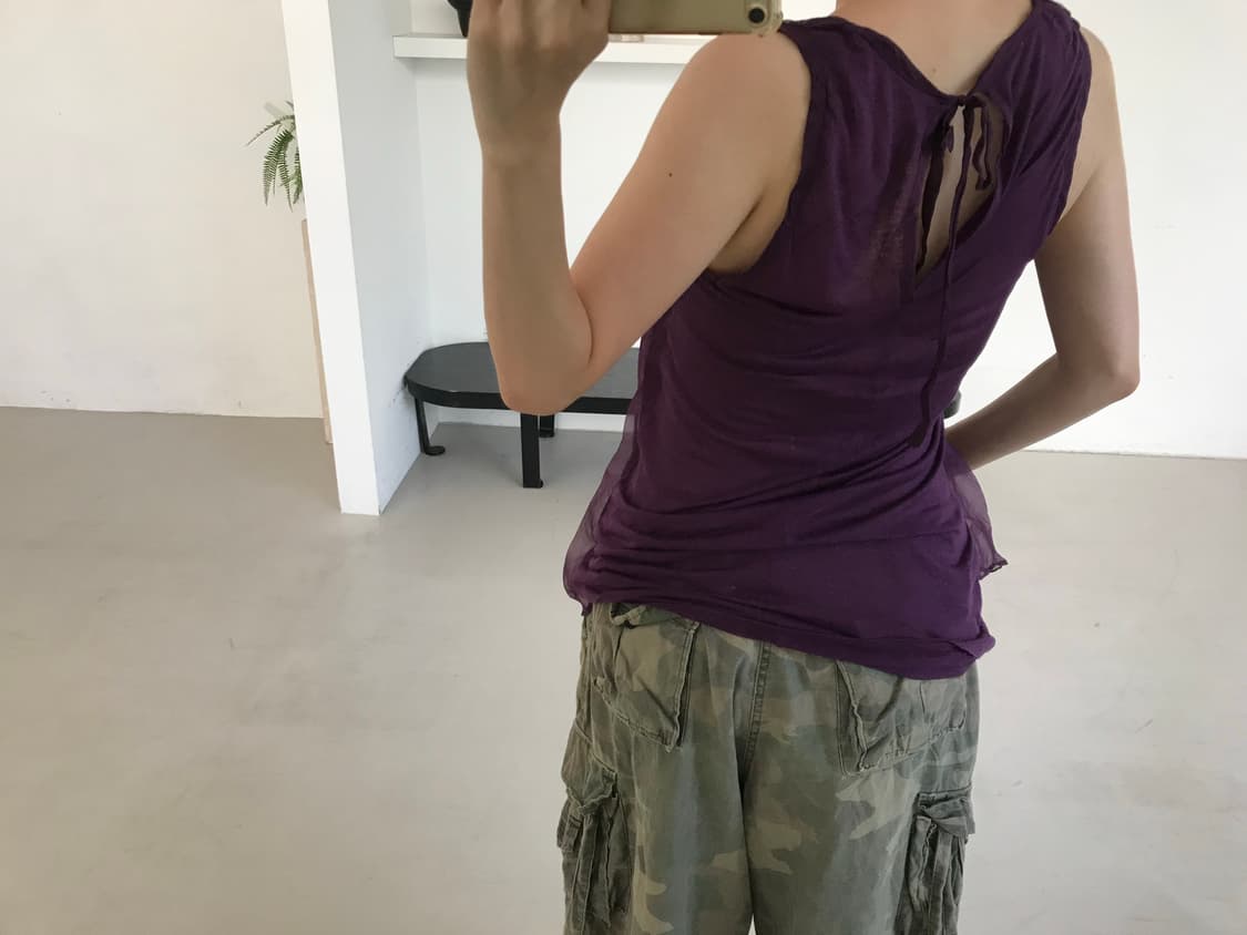 vintage purple sleeveless 상품이미지4