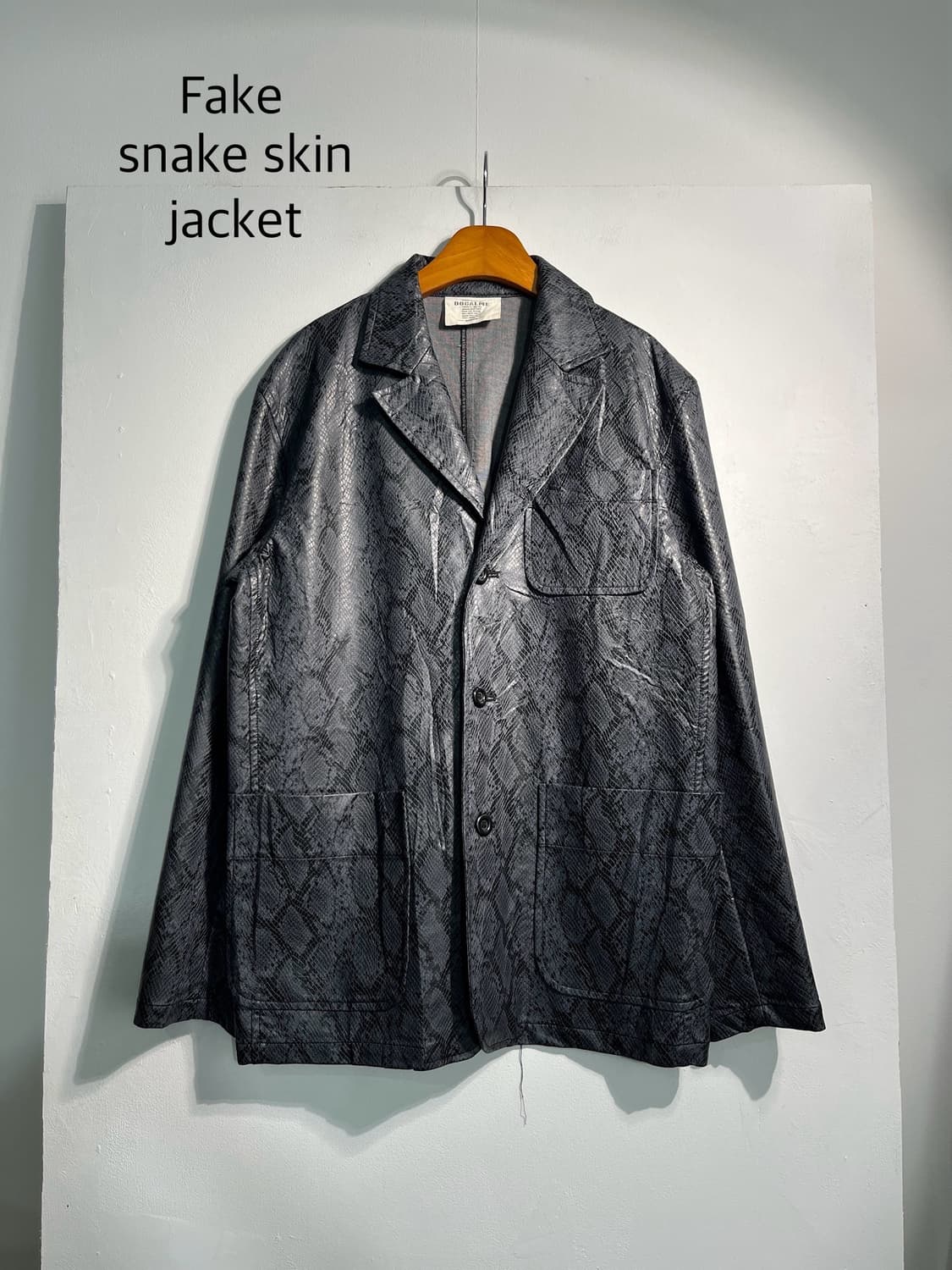 Fake 뱀피 snake skin jacket M 상품이미지1