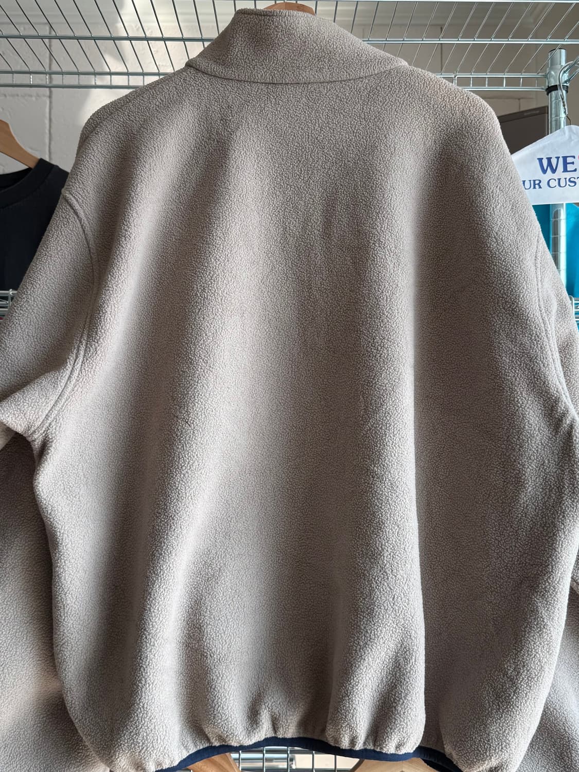 90s L.L.Bean 플리스 하프 집업 오트밀 상품이미지2