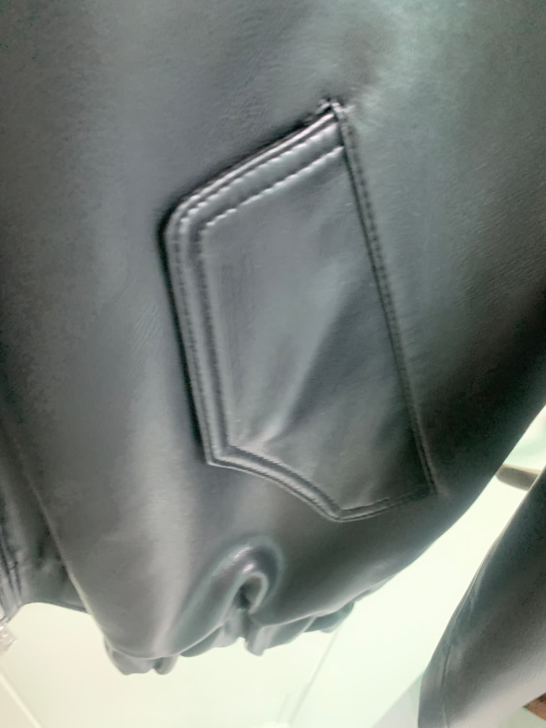 도프제이슨 오버핏 비건레더 보머 자켓 상품이미지6