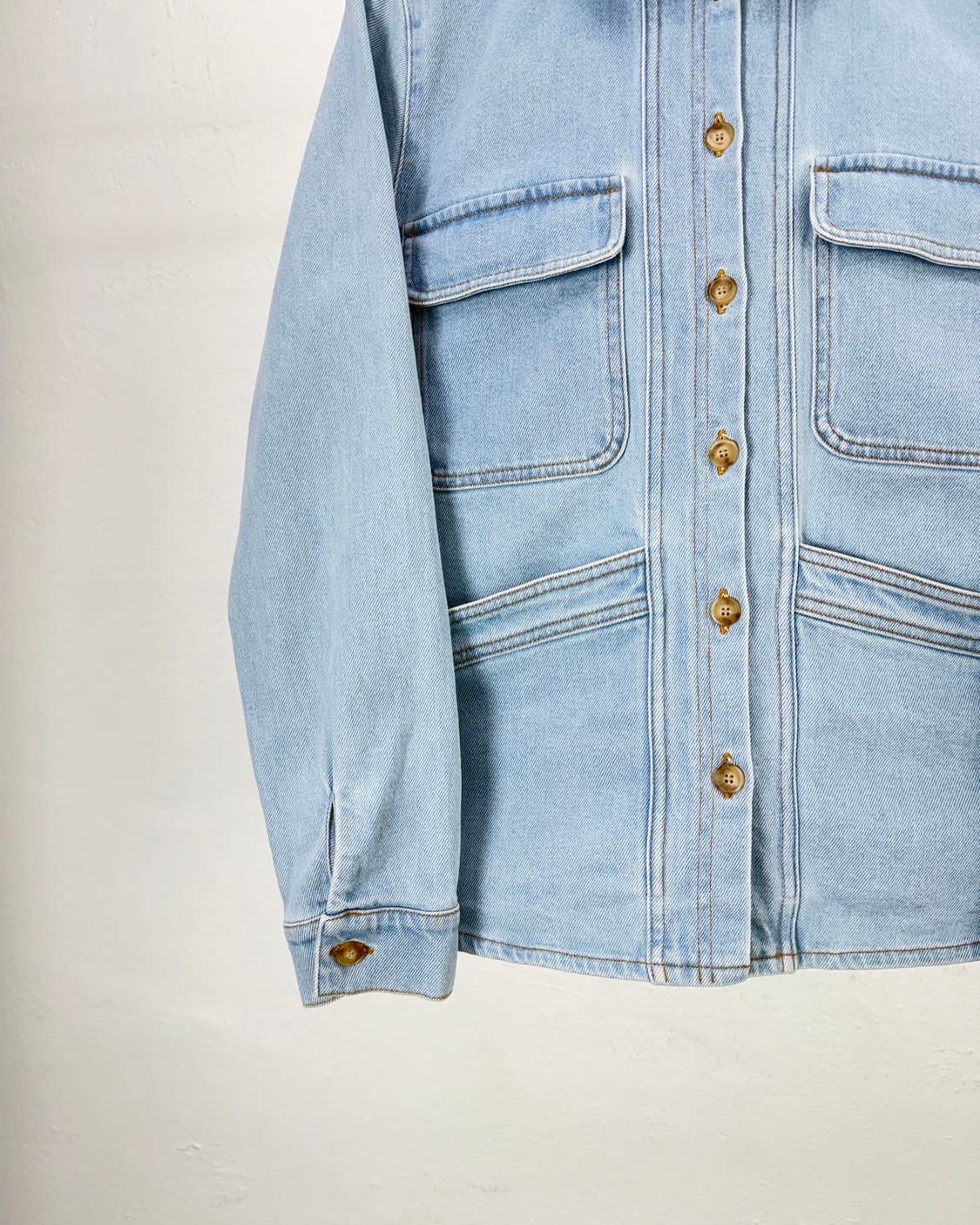 세잔 라이트 블루 텐셀 워크 데님 자켓 상품이미지4