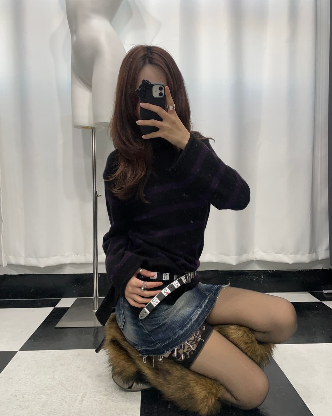 🎸블랙 스트라이프 니트🎸 상품이미지1