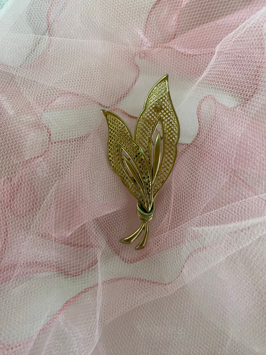 골드 리프 잎사귀 빈티지 브로치 상품이미지2