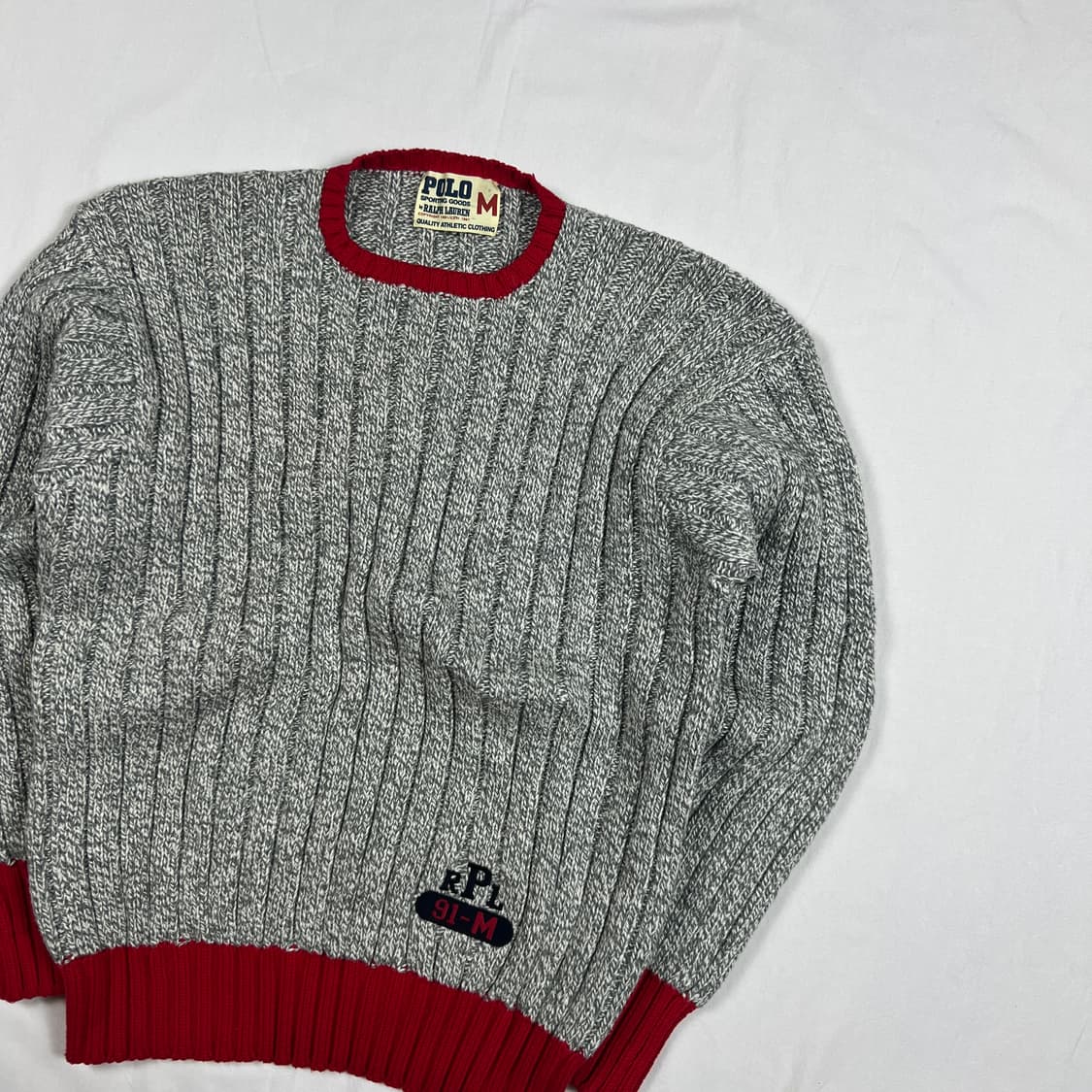 90‘s 91년도 폴로랄프로렌 rpl 로고 니트 스웨터 상품이미지2