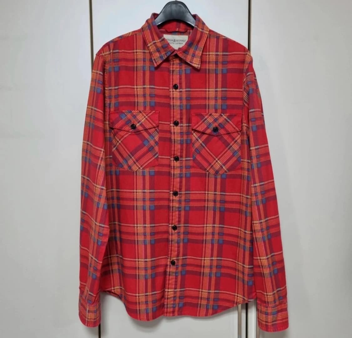 Denim&Supply 랄프로렌 플라넬 체크 남방 S 상품이미지1