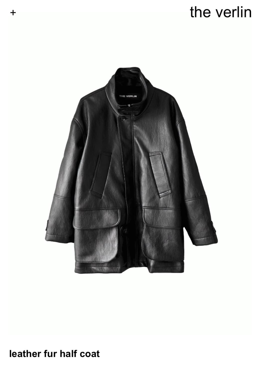 더베를린 leather fur half coat 상품이미지3