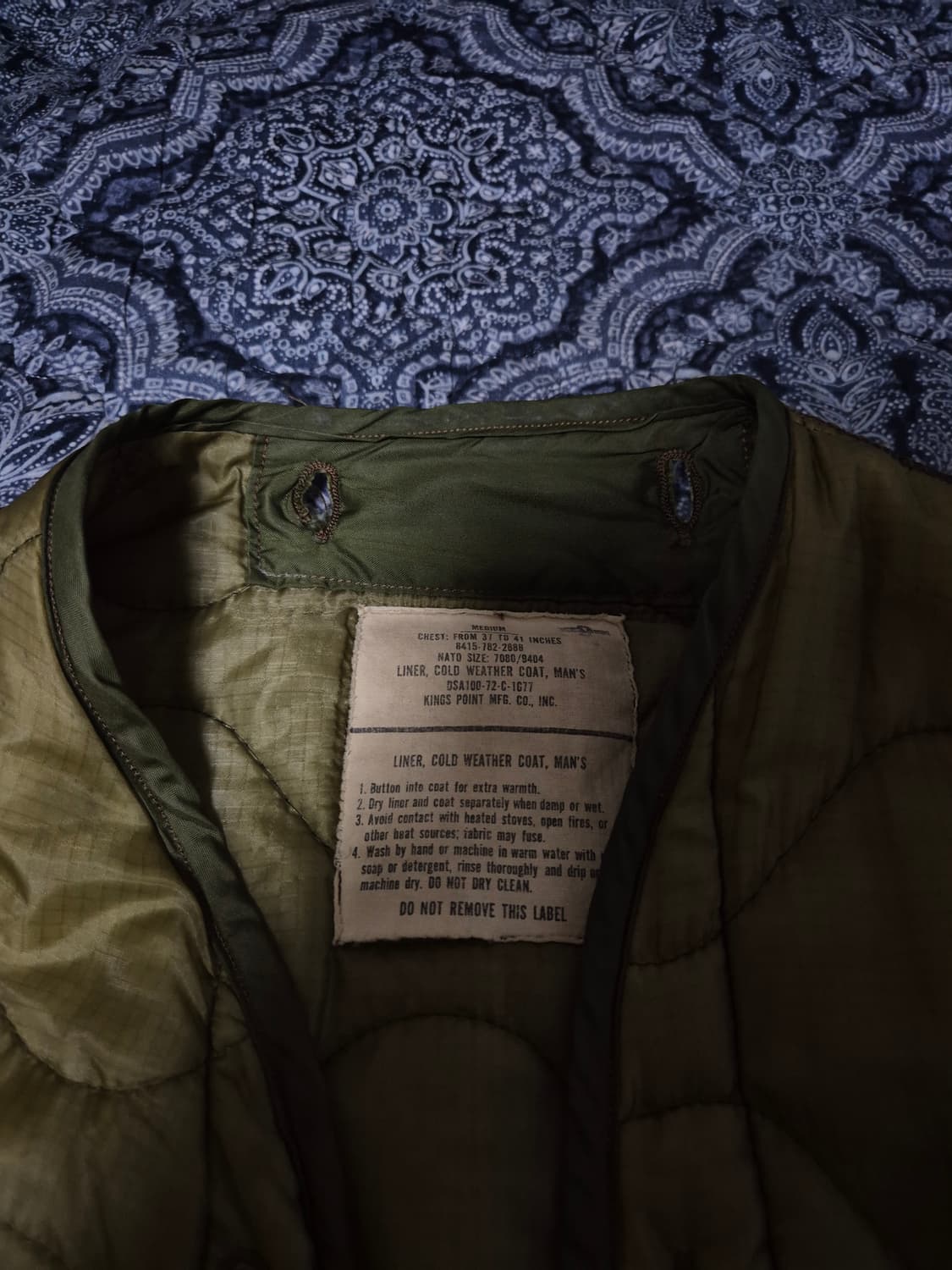 Og 70's M-65 필드자켓 2세대 스코빌 은지퍼 M-R 내피포함 상품이미지10