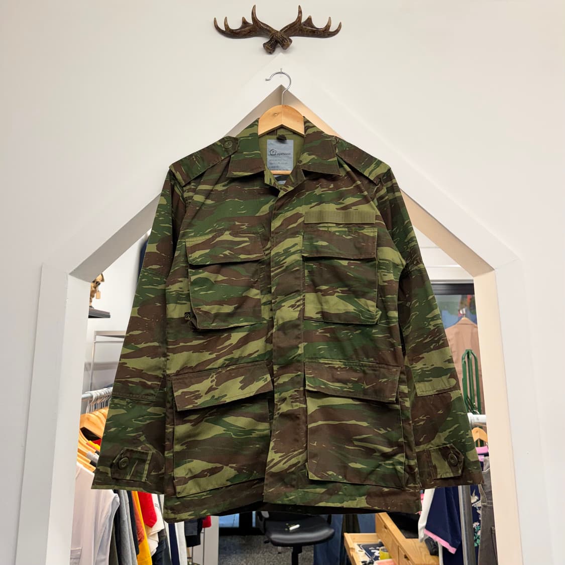 펜타곤 그리스군 BDU 리자드 카모 셔츠 자켓 (S)   상품이미지2