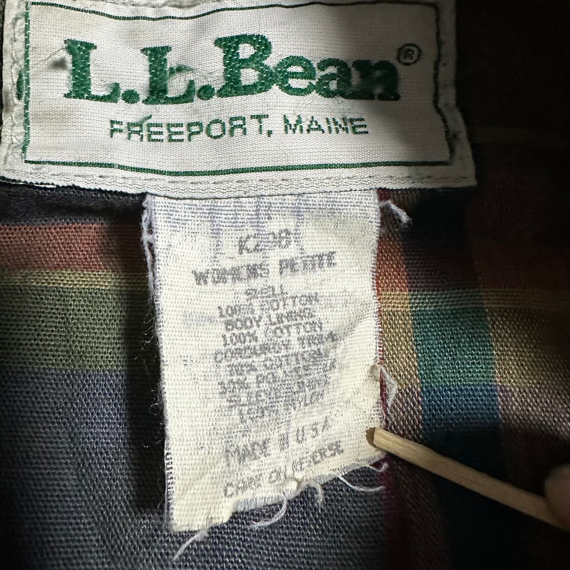 80s LLBean 모스 그린 필드 자켓 상품이미지3