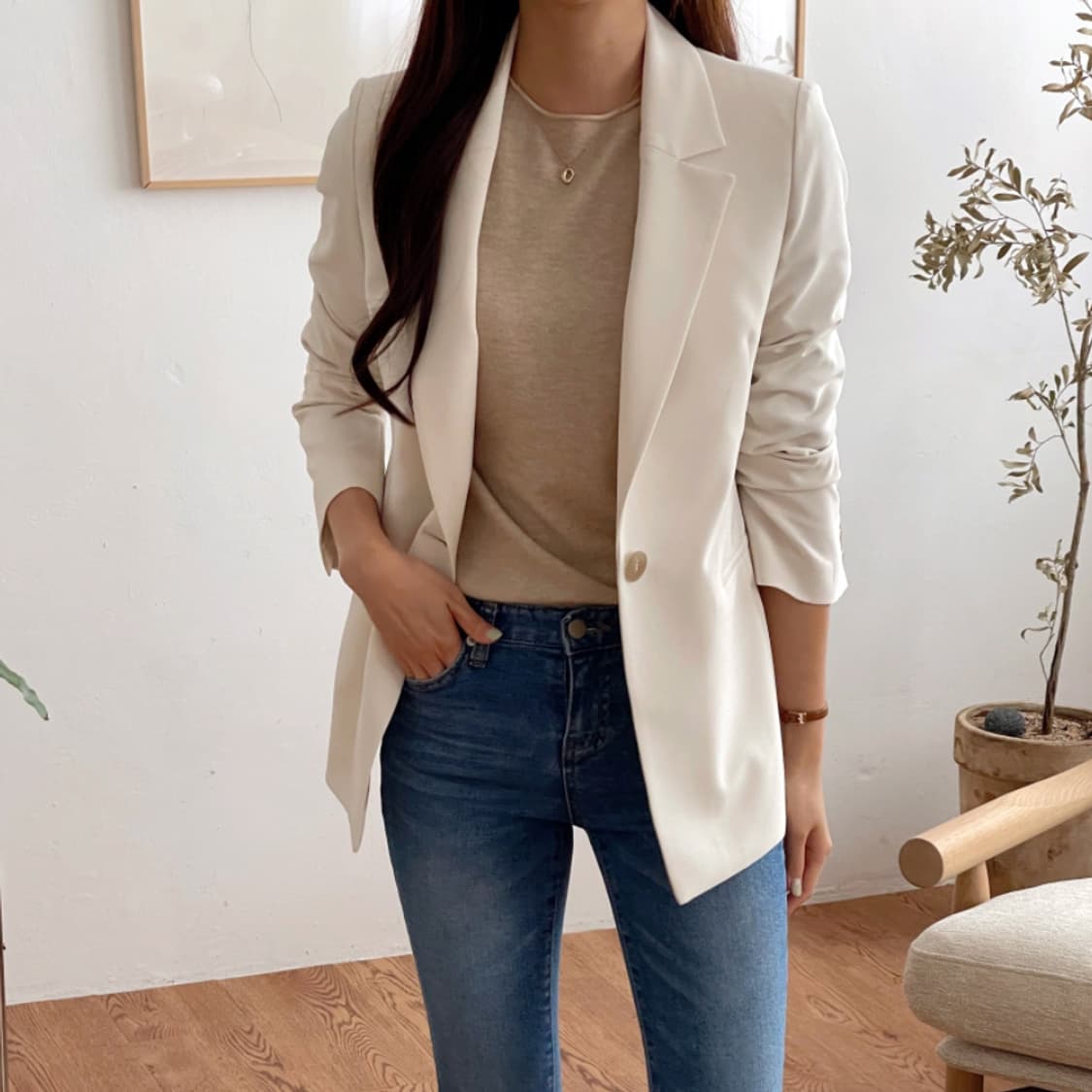 으네드레스(EUNE) 툭툭자켓 55 새상품 상품이미지3