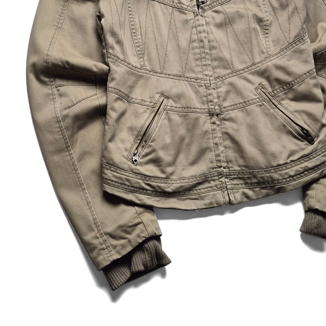 [S] 디젤 스티치 디테일 코튼 블루종 상품이미지4