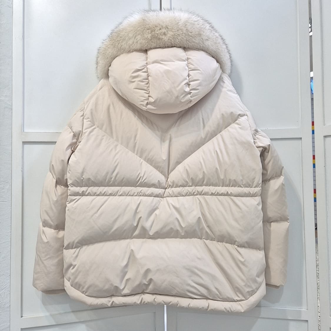 24fw 온앤온 폭스퍼 후드 다운 숏패딩 상품이미지6