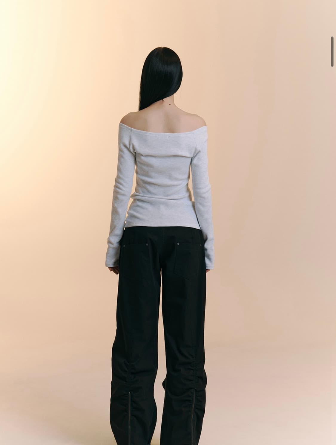 플리즈노팔로우 줄스 롱슬리브탑 화이트멜란지 상품이미지6