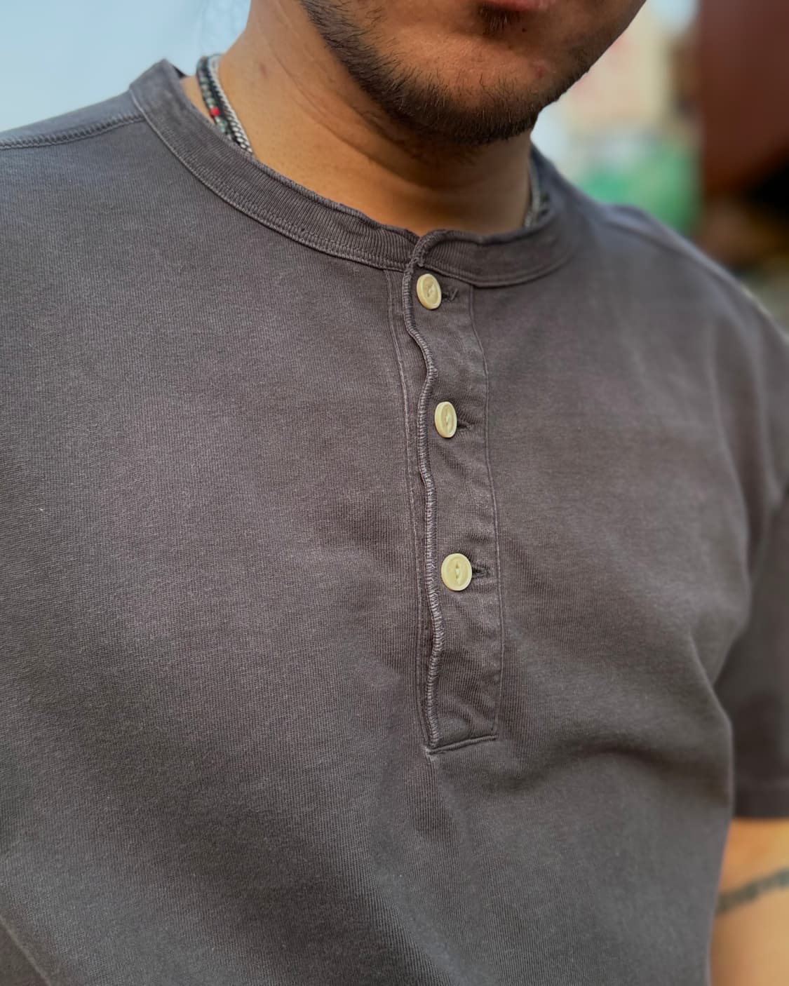 브론슨 10.6oz 코튼 숏 슬리브 헨리 티셔츠 XXL 상품이미지9