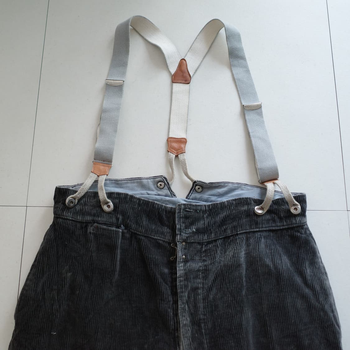 50년대 "Le Favori" 프렌치 워크 해비 코듀로이 팬츠 상품이미지2