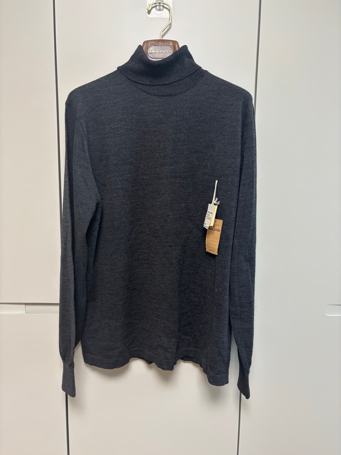 트루사르디 터틀넥 니트 다크그레이 상품이미지1