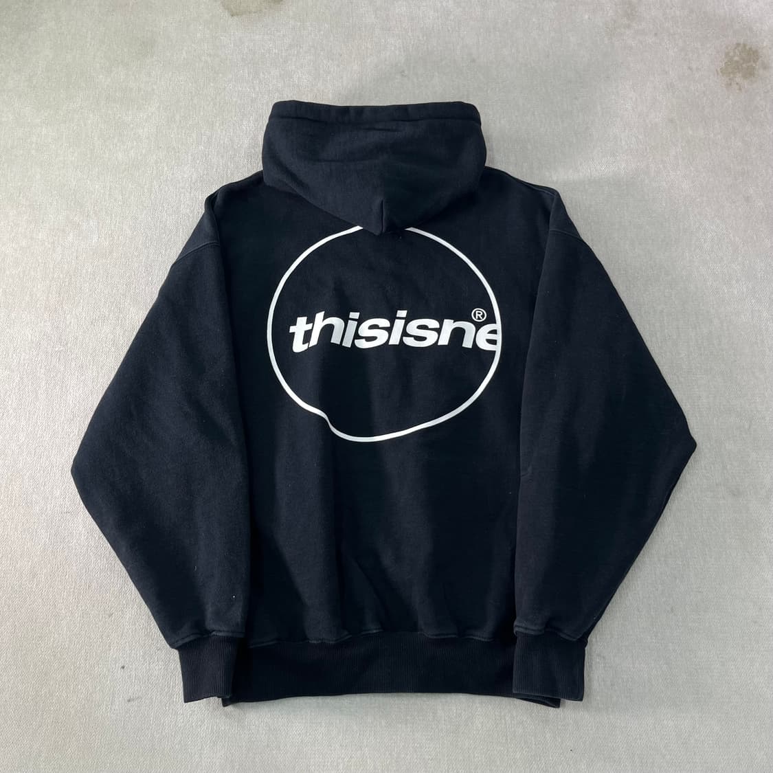 100 디스이즈네버댓 백로고 후드집업 상품이미지1