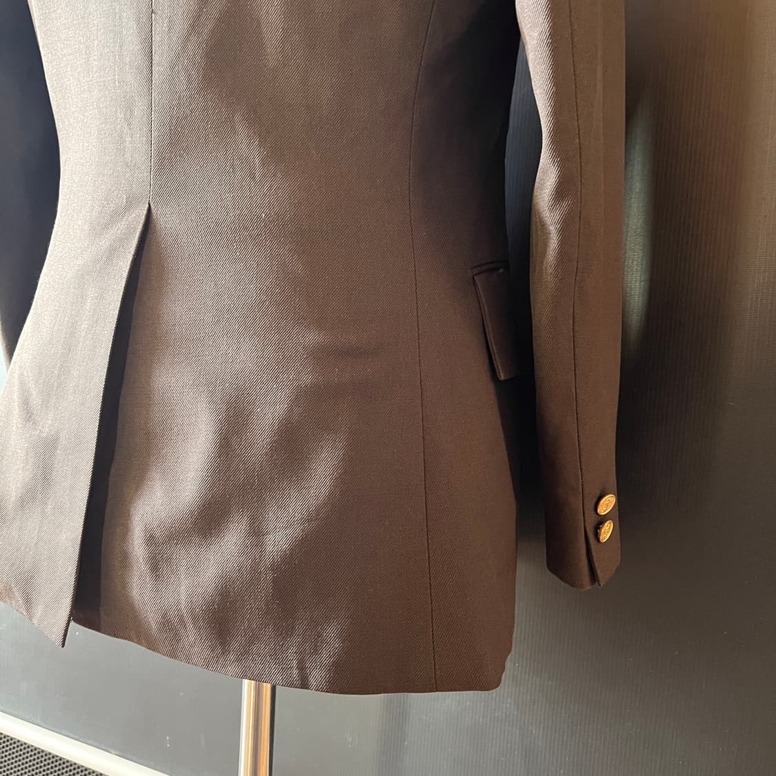  80s 프랑스 입생로랑 금장 로고 더블 자켓 Made in France 상품이미지6