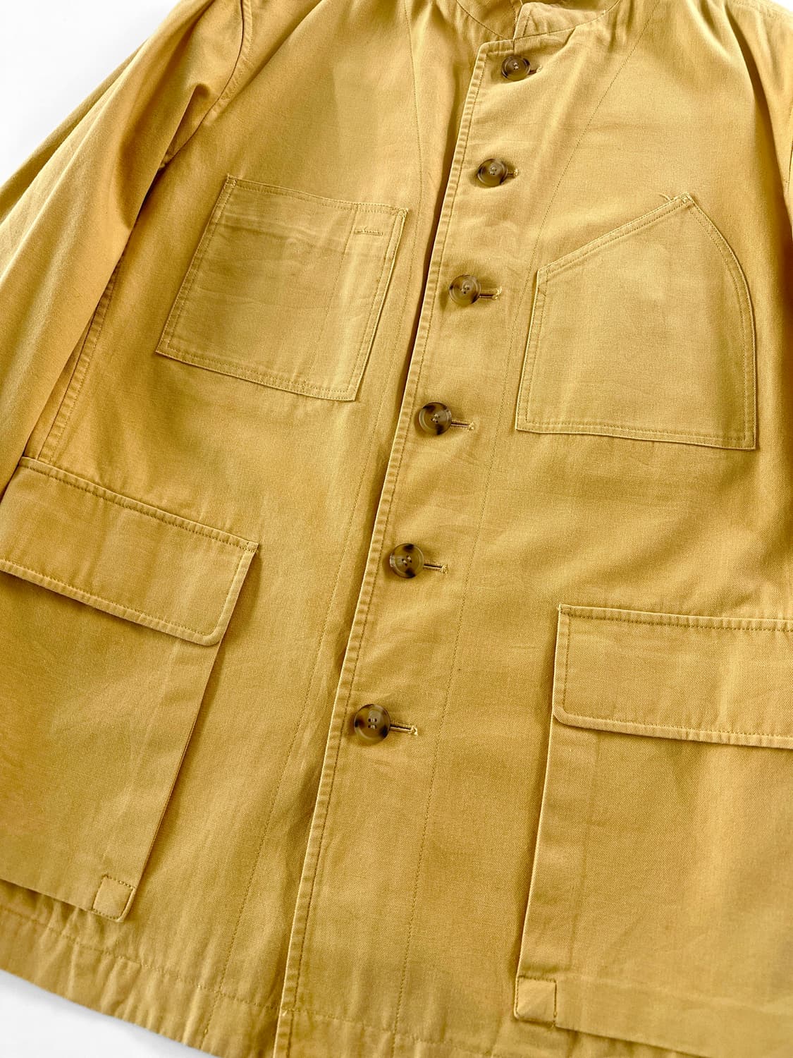 (Rare)80~90s 이세이 미야케 코튼 라벨 스탠드 카라 워크 자켓 상품이미지7