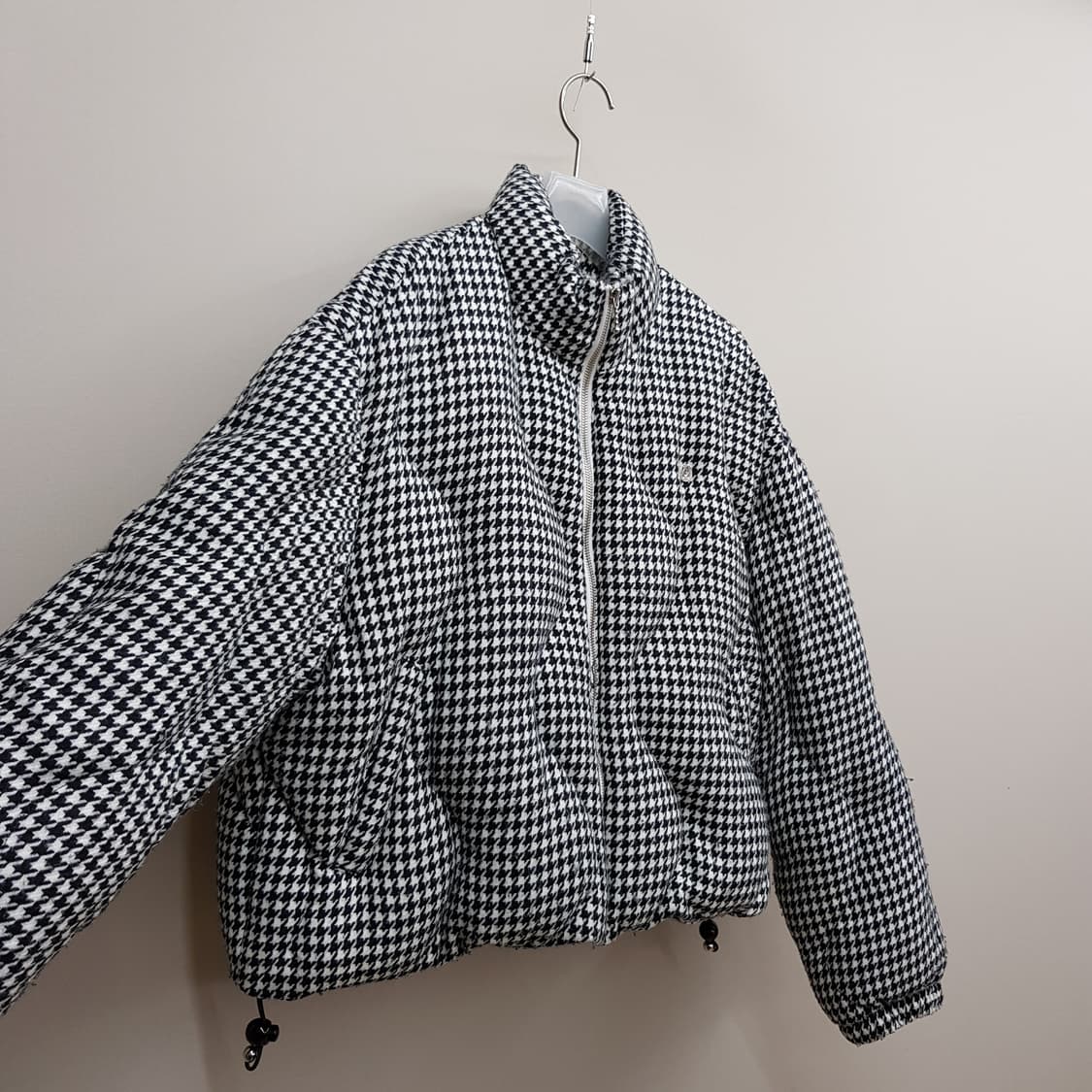 Kijun 기준 하운드투스 패턴 덕다운 패딩 M사이즈 상품이미지6