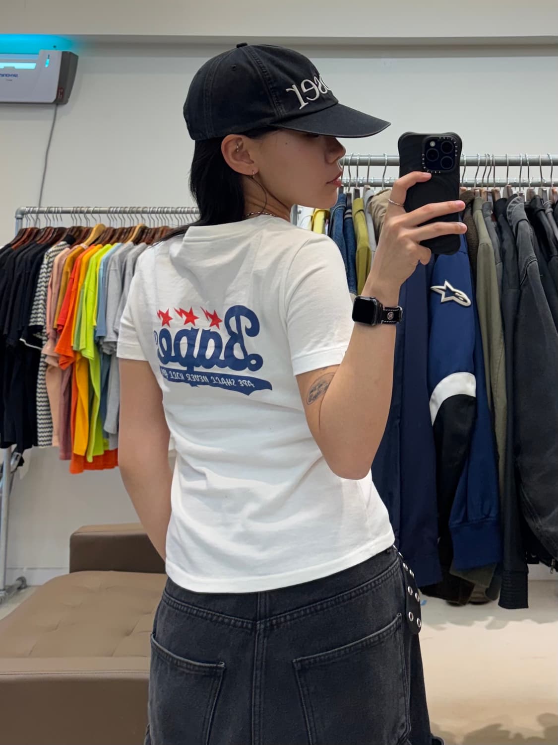 베이프 베이스볼 로고 티셔츠 상품이미지7
