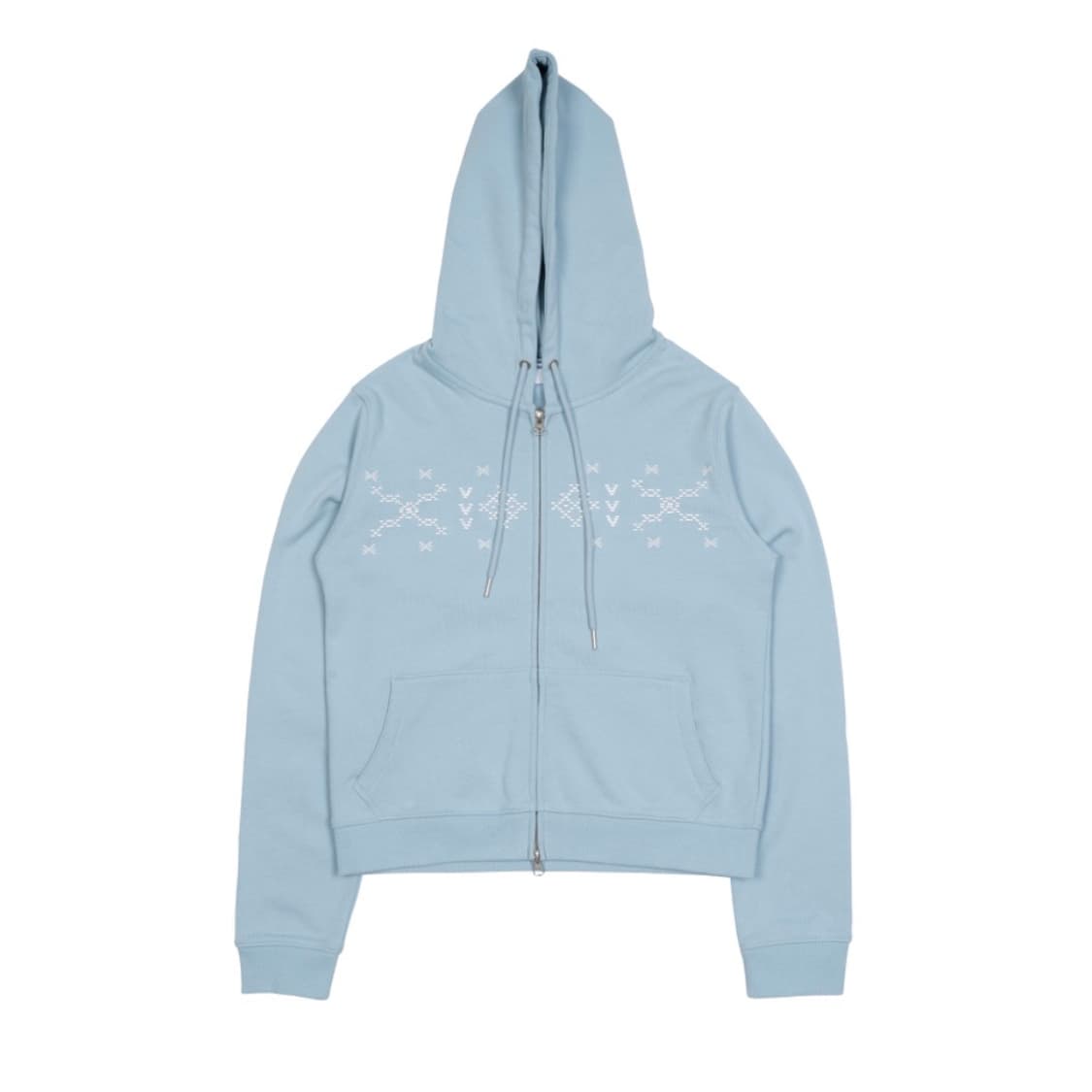 더콜디스트모먼트 노르딕 후드집업 스카이블루 S 상품이미지1