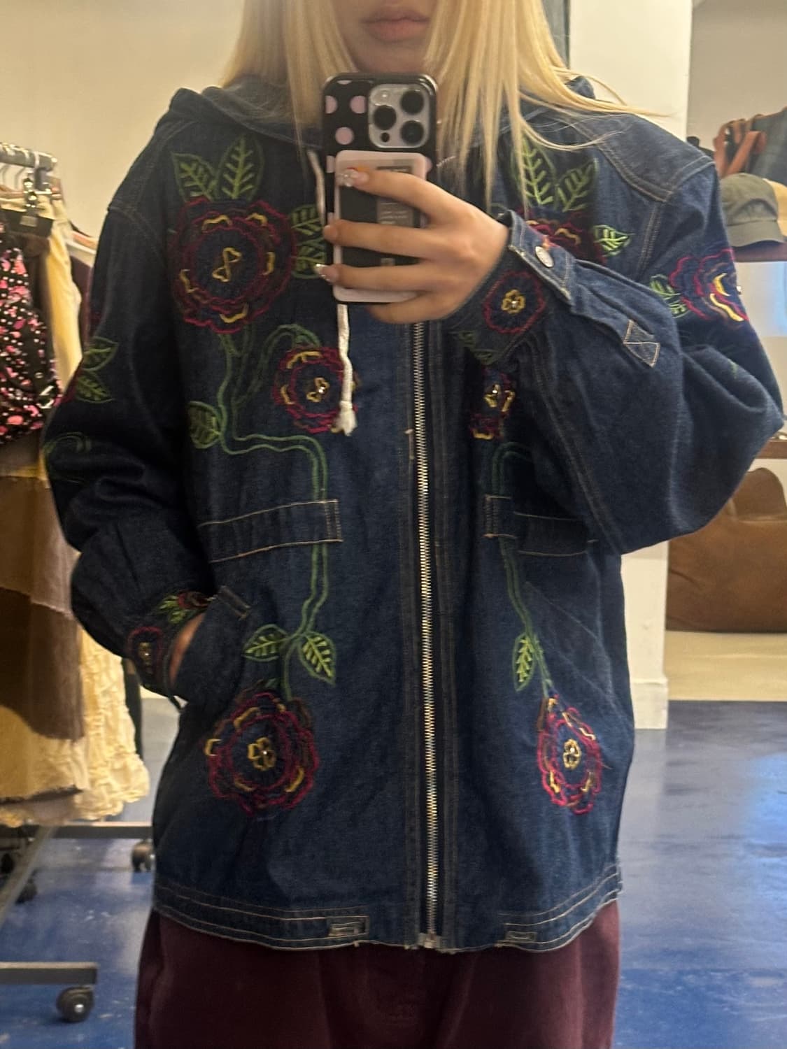 Reggae boy 히피후드 데님 자켓 상품이미지2