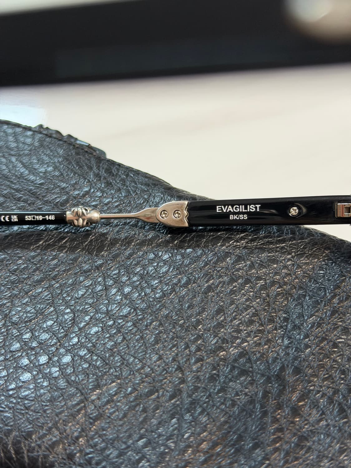 새상품급 크롬하츠 에바질리스트 안경 블랙/실버 상품이미지5