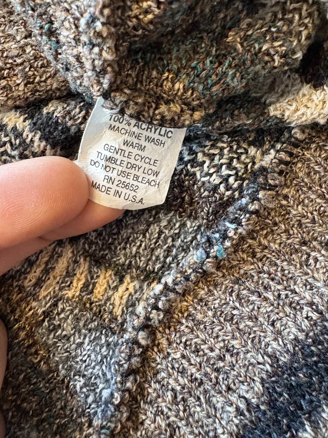 USA 빈티지 패턴 아크릴 스웨터 상품이미지4