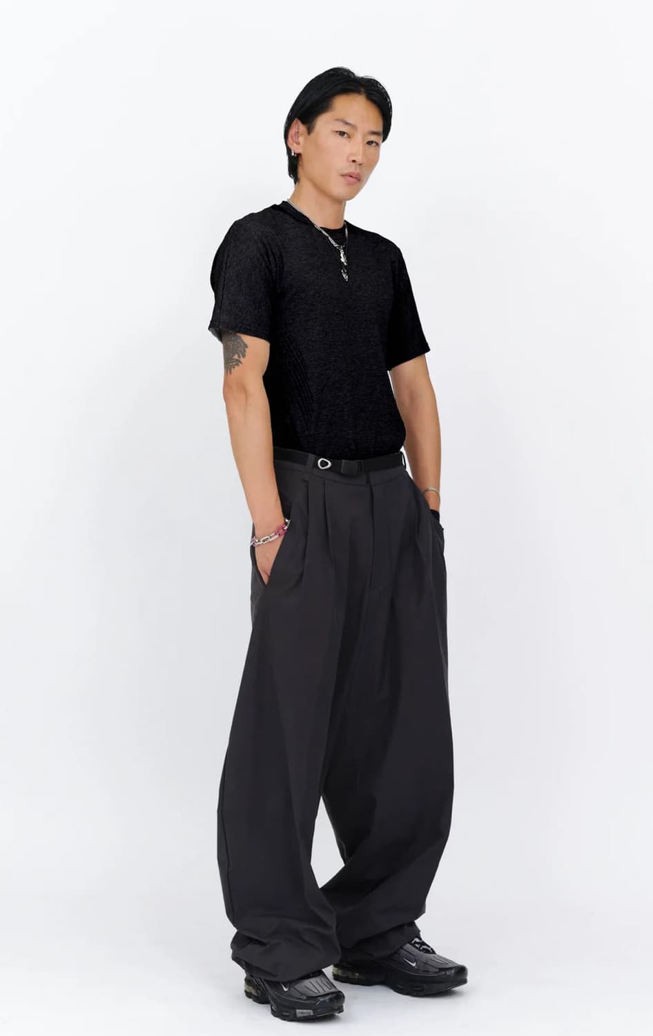 HyeinSeo Wide Trouser w/Belt 상품이미지1