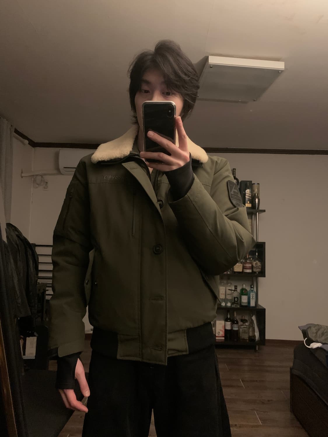 [도깨비 이동욱 착용] 디스커버리 밀리터리 항공 점퍼 B-15 자켓 패딩 상품이미지1