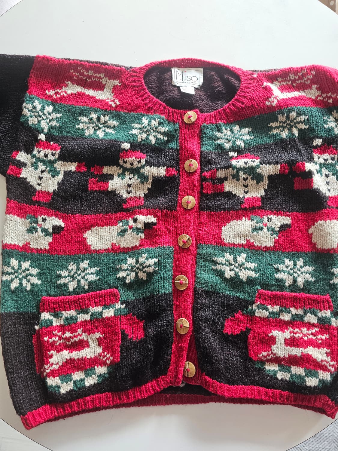 빈티지 크리스마스 울가디건 상품이미지1