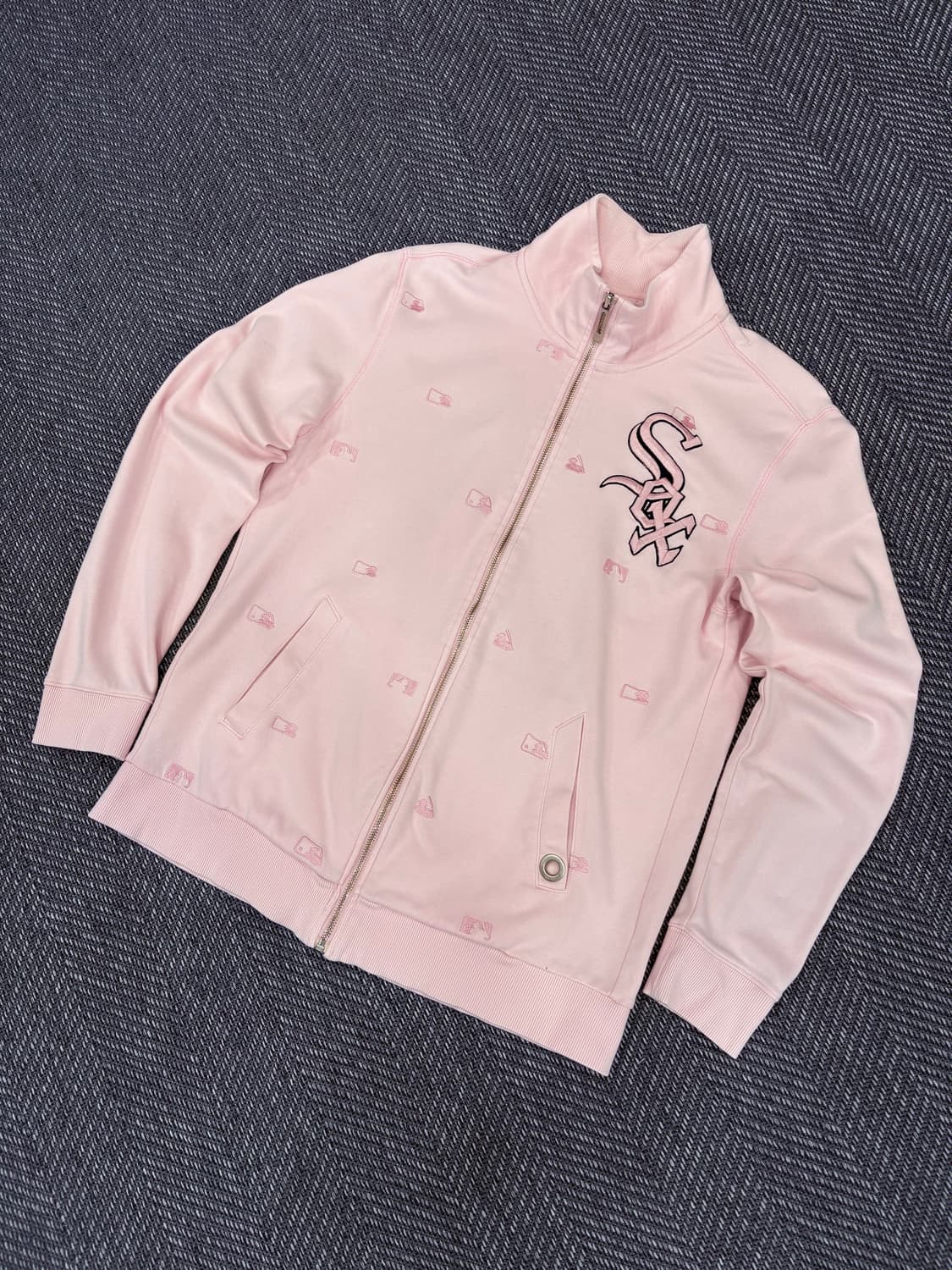 mlb 엠엘비 집업 핑크 상품이미지1