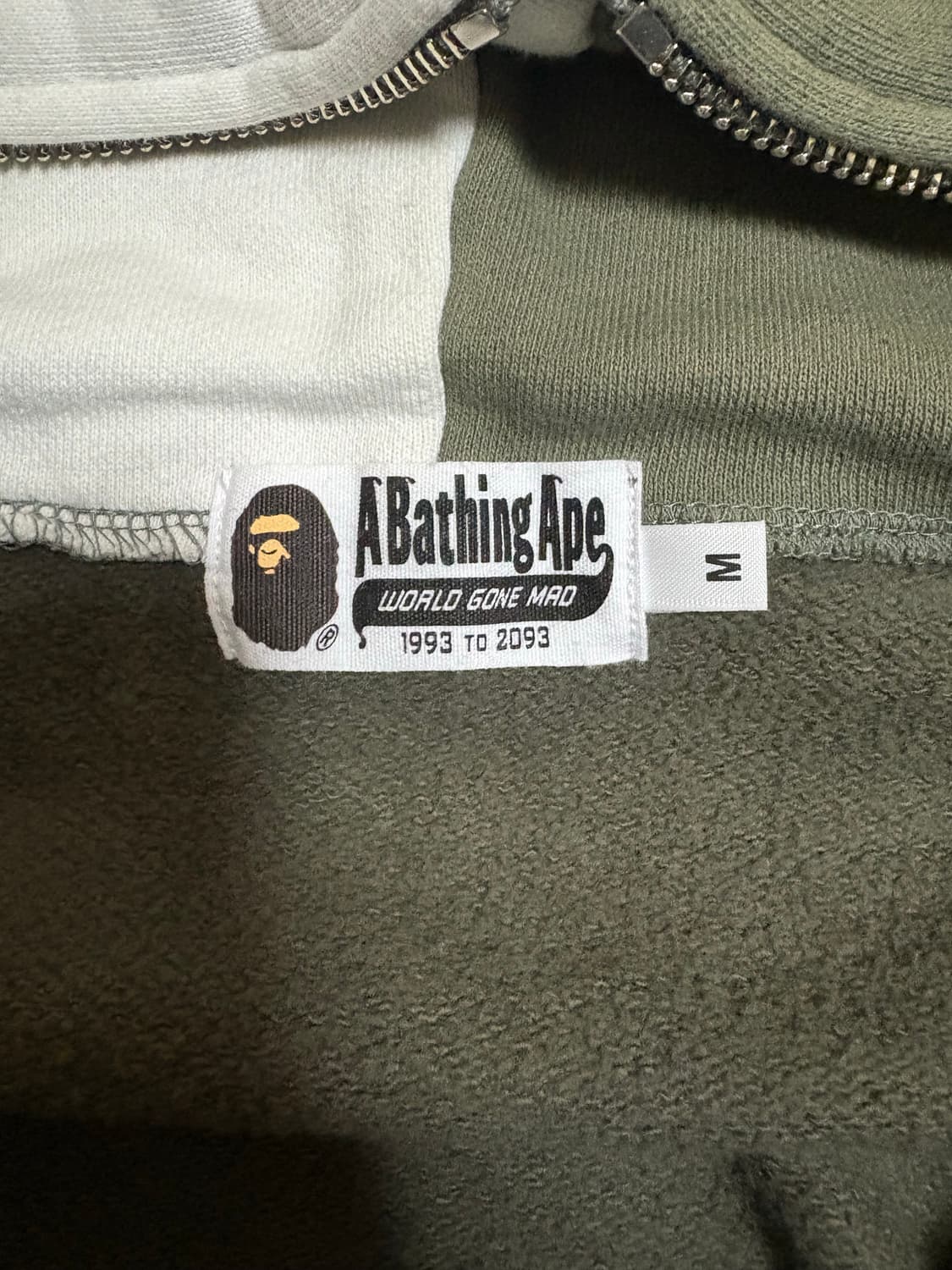 베이프 샤크후드집업 릴랙스드핏 사이즈M(실측L) 상품이미지8