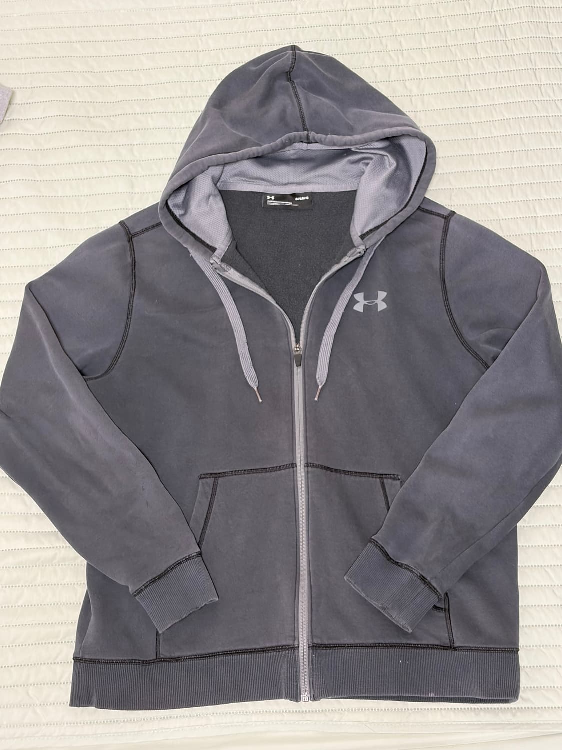 언더아머 남성 후드집업 L 회색 상품이미지1