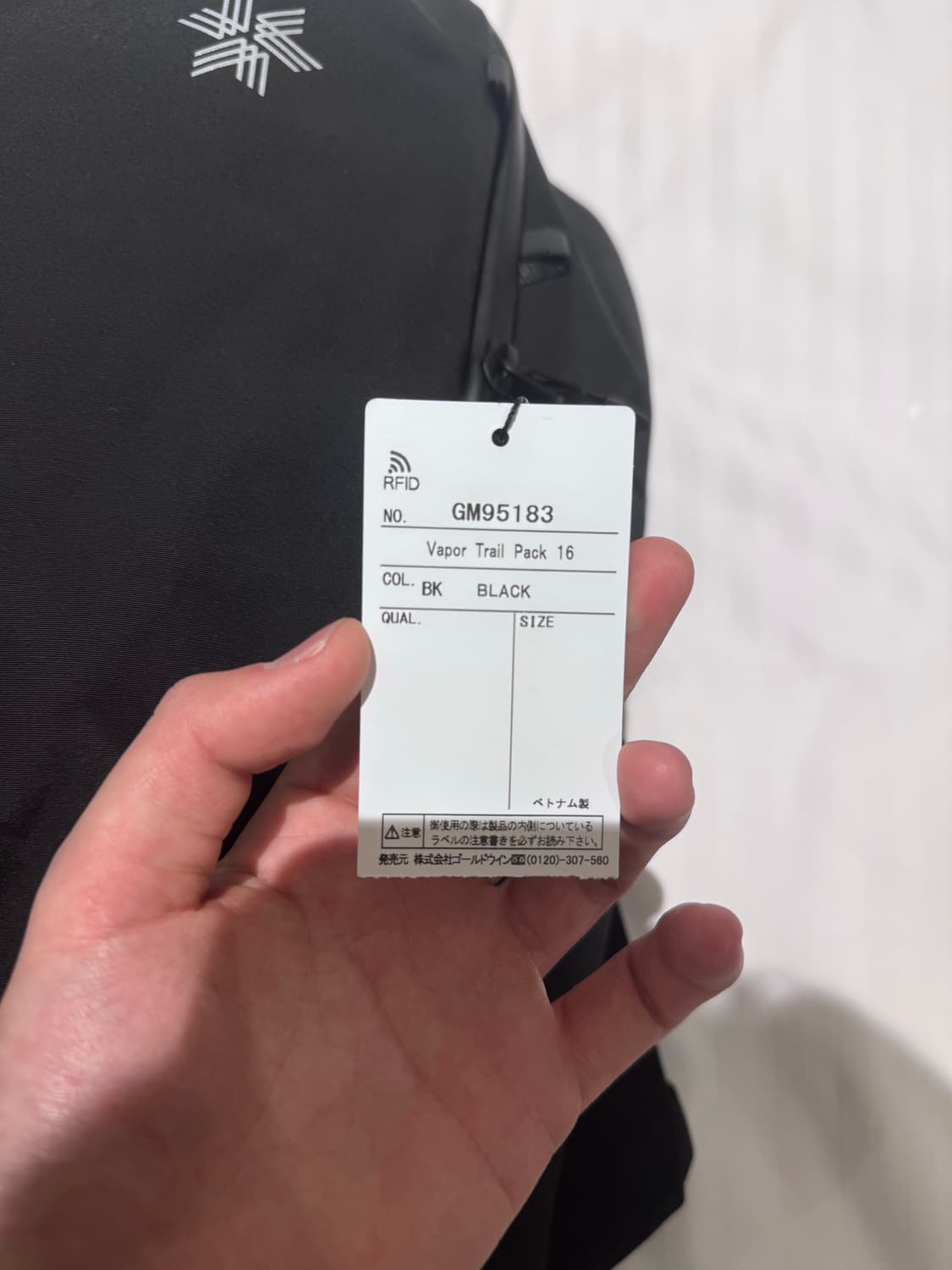 골드윈 백팩 VAPOR TRAIL PACK 16 블랙 상품이미지4