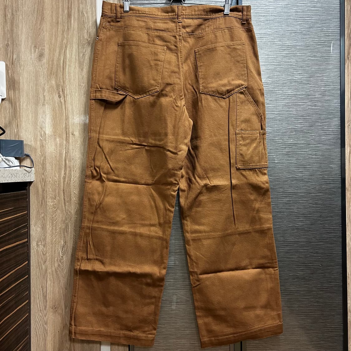 노바운더리스 된장 와이드 더블니 워크팬츠 상품이미지2