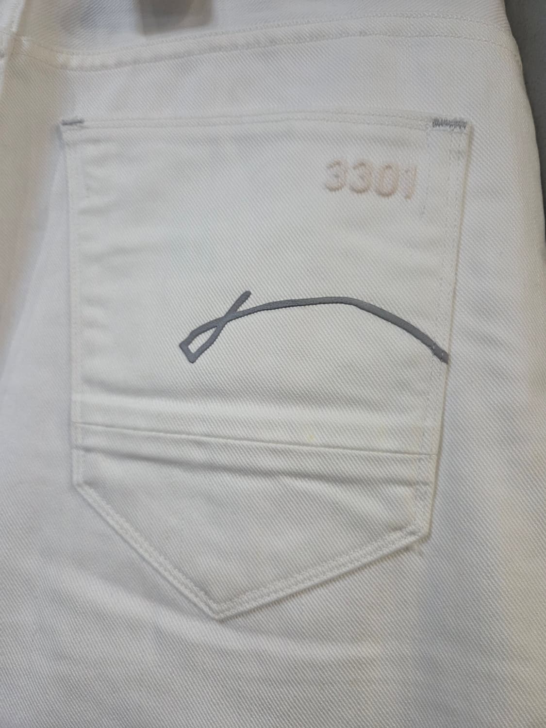 G-STAR RAW 화이트 데님 팬츠(W33/L32) 상품이미지5