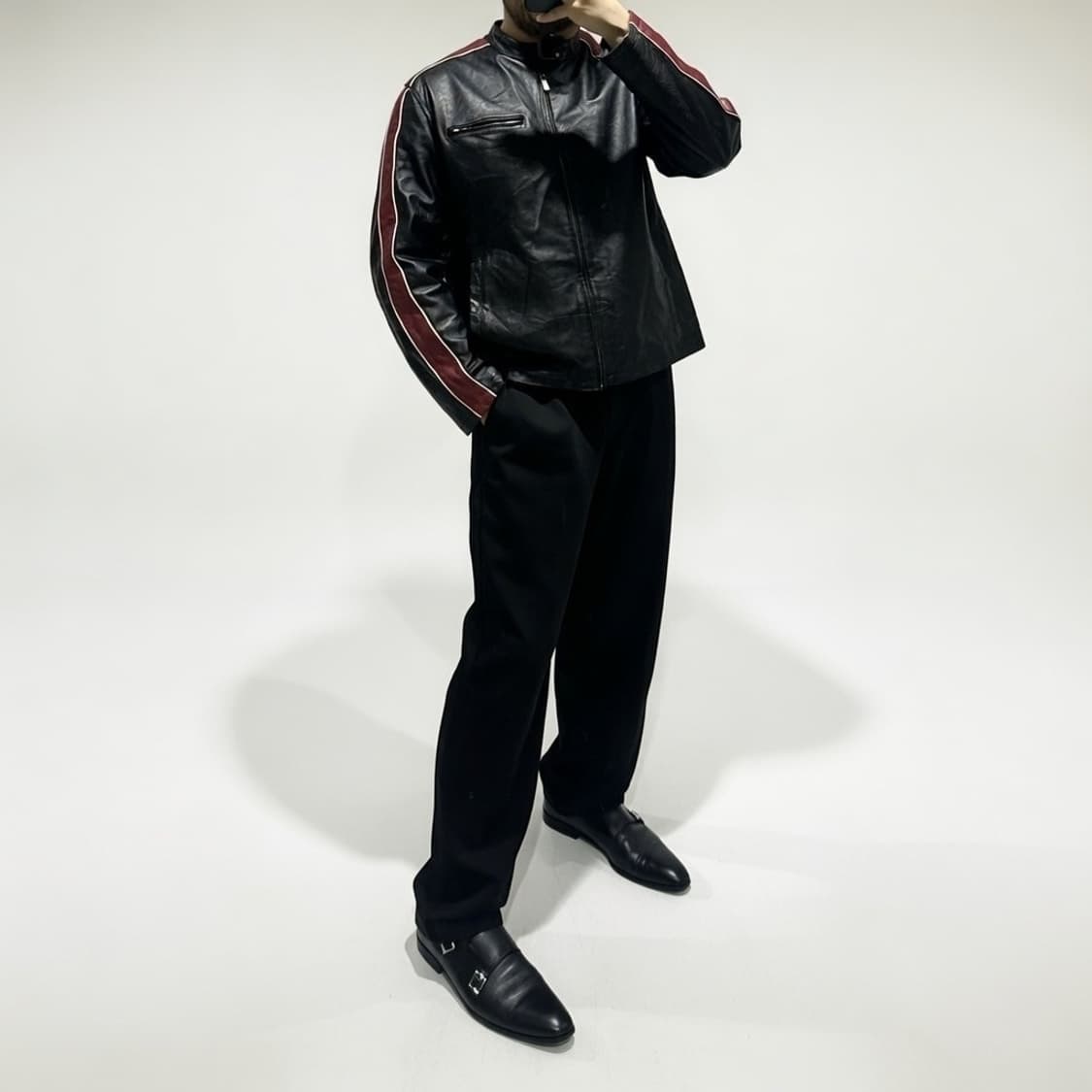 윌슨 레더 카페레이서 레더자켓 상품이미지1