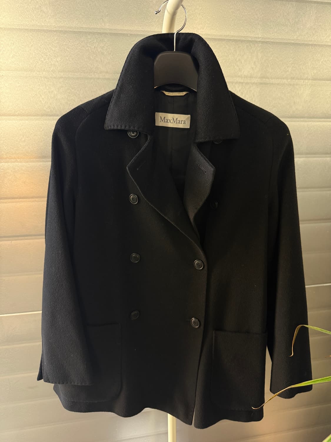 막스마라 정품 블랙 캐시미어 반코트 36 상품이미지4