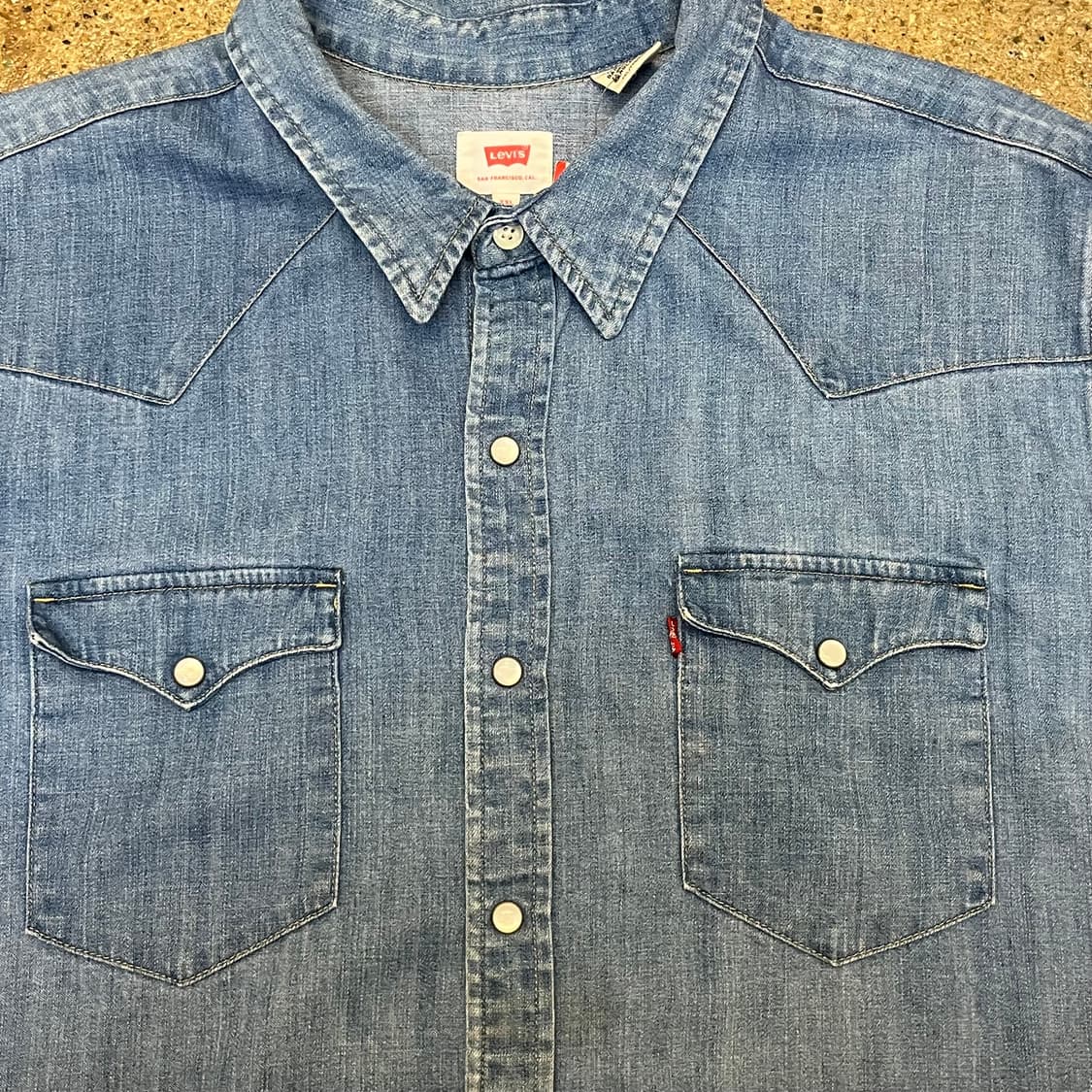 미국 빈티지 리바이스 데님 웨스턴 셔츠 상품이미지3