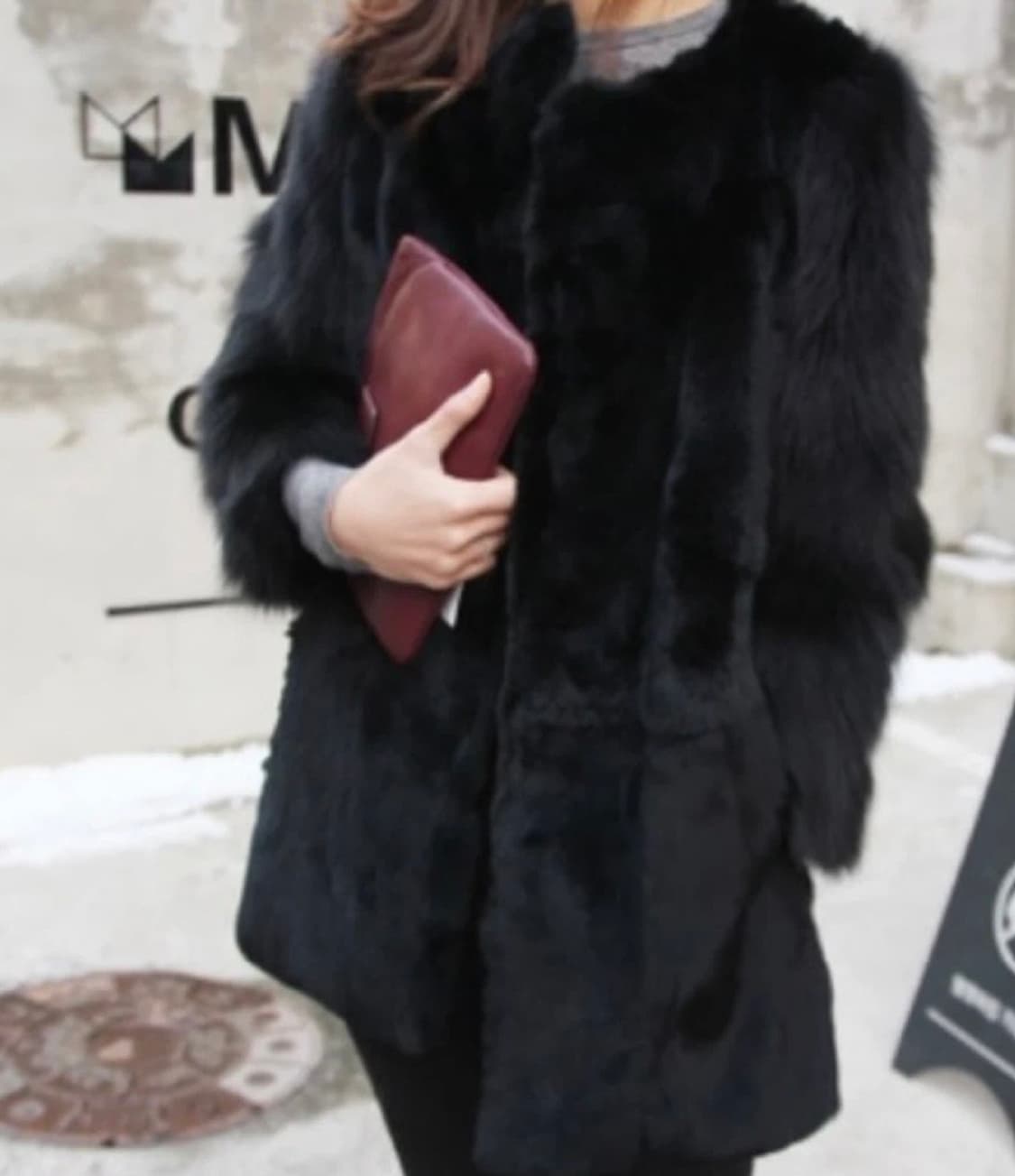 블랙 리얼퍼자켓 상품이미지1