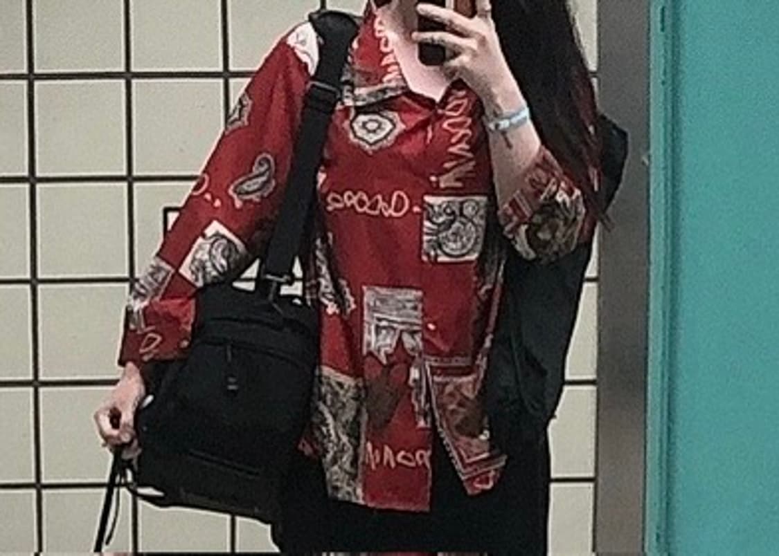 레트로 패턴 빈티지 셔츠 상품이미지1