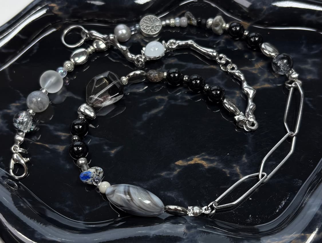 핸드메이드 비즈 목걸이 StoneLink 003 상품이미지5