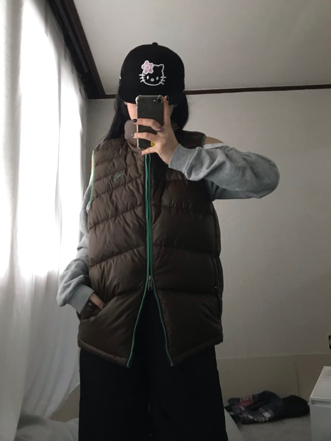 퓨마 브라운 패딩 조끼 상품이미지1