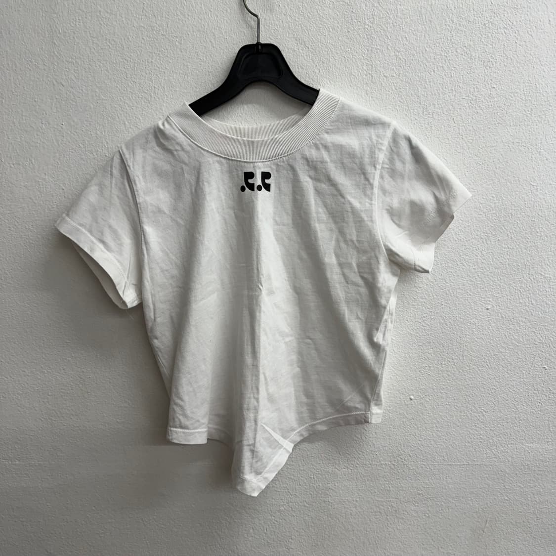 레스트레크레이션 크롭 화이트 티셔츠 os 상품이미지1